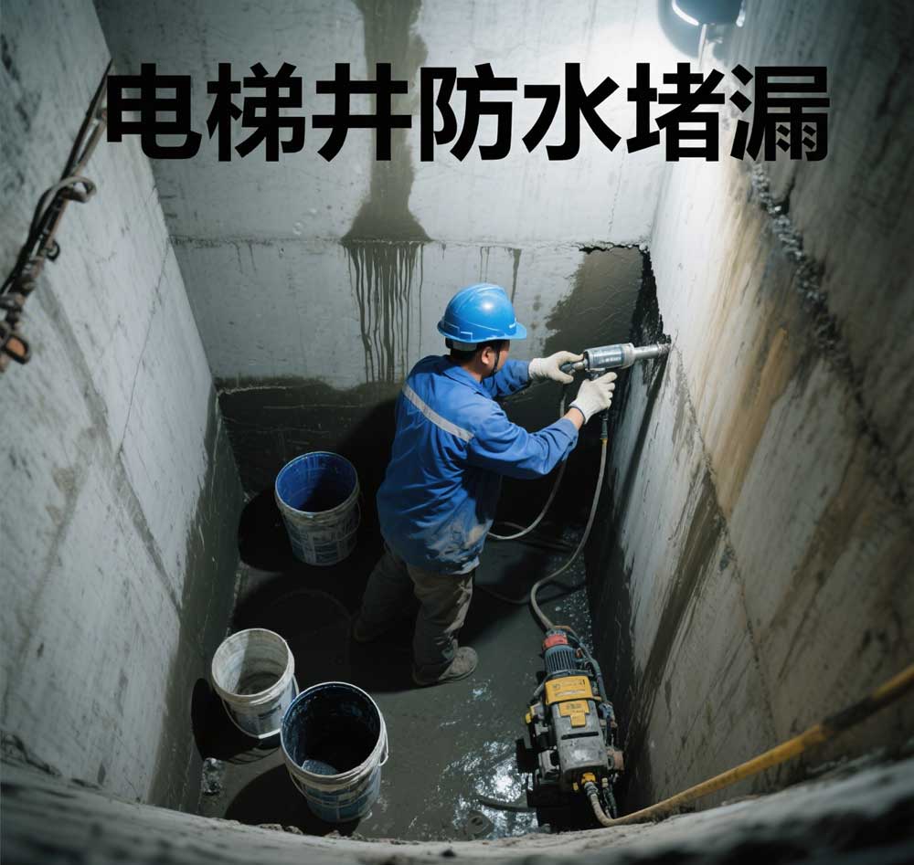 电梯井防水堵漏，韶关专业电梯井漏水维修公司